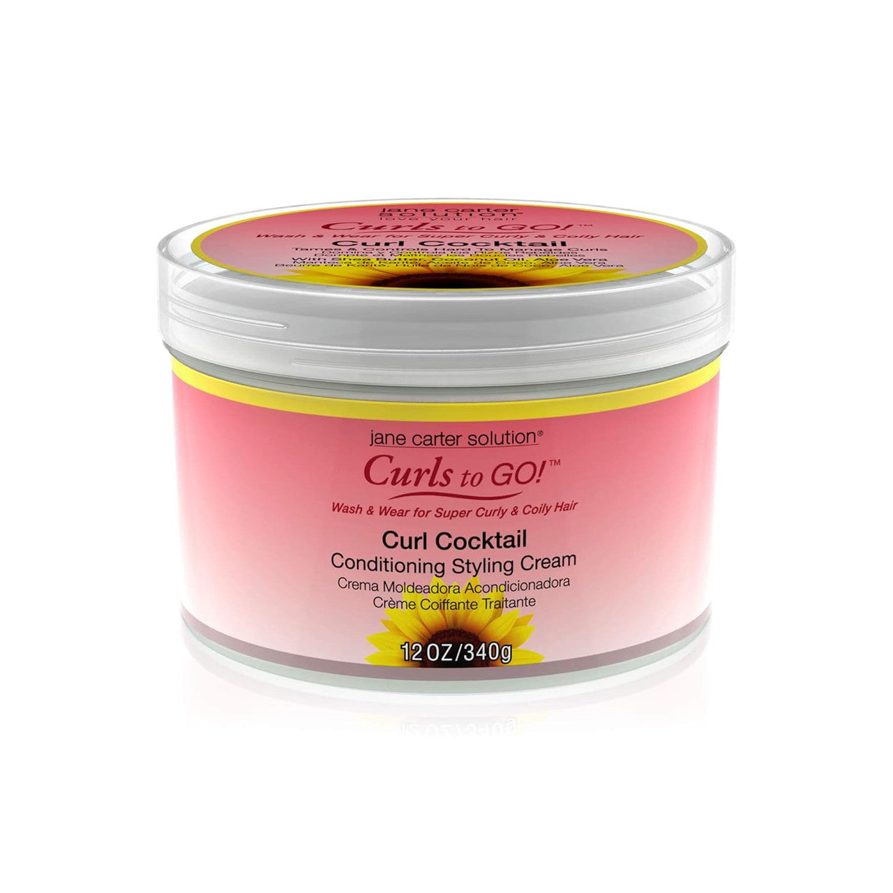 Jane Carter Curls to Go Curl Cocktail Conditioning Styling Cream, 12 oz